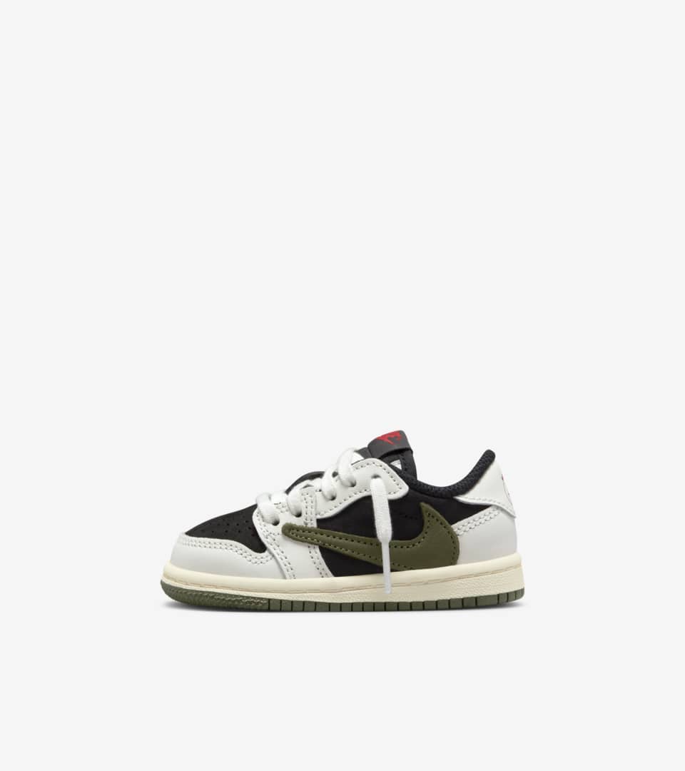 ベビー ジョーダン 1 LOW x Travis Scott(Medium Olive)[DZ5908-106]の商品画像(1枚目)