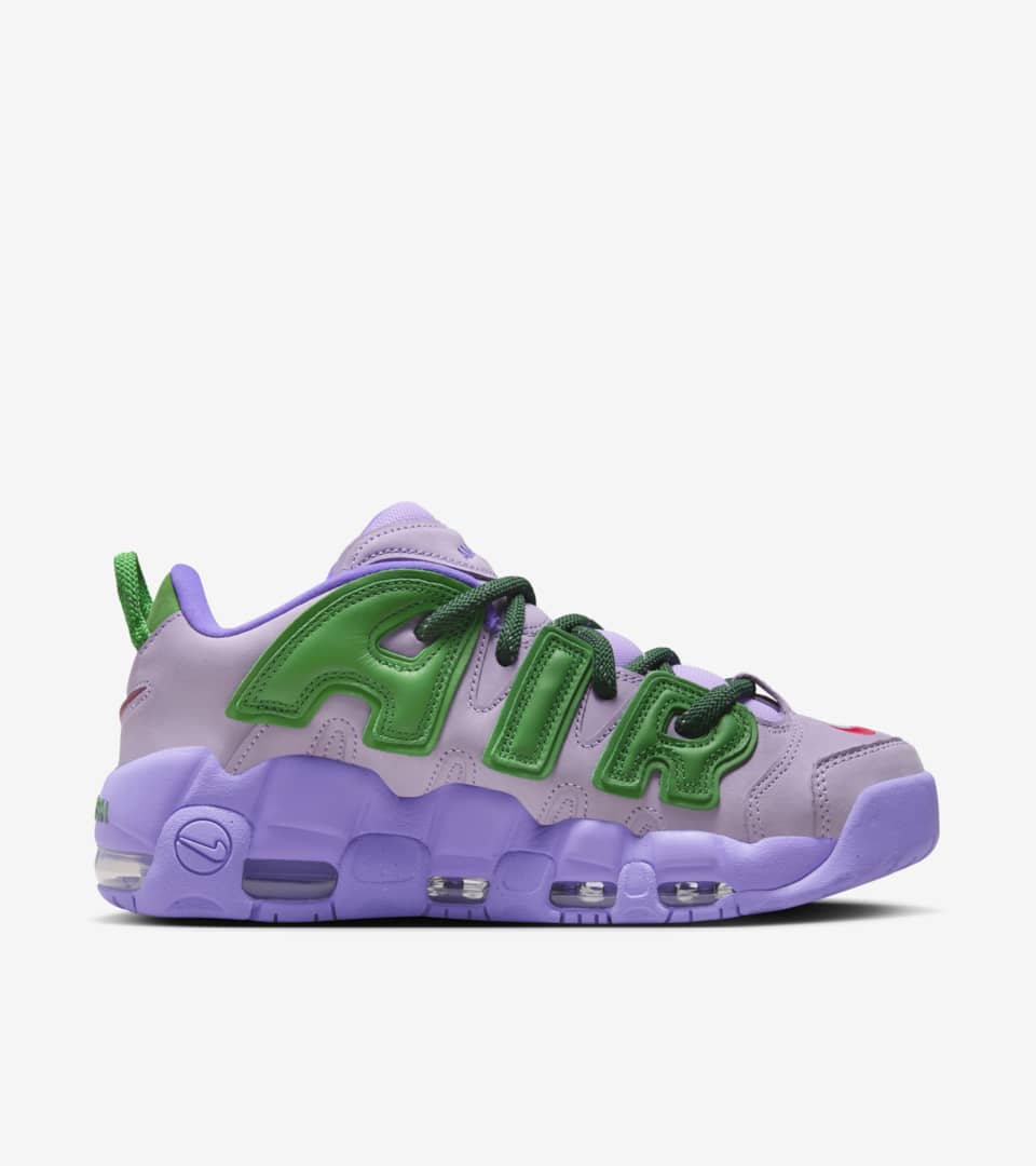 エア モア アップテンポ LOW x AMBUSH(Lilac and Apple Green)[FB1299-500]の商品画像(3枚目)