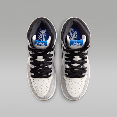 ジュニア エア ジョーダン 1 HIGH OG(Cool Grey and Sail)[FD1437-003]の商品画像(4枚目)