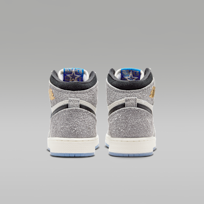 ジュニア エア ジョーダン 1 HIGH OG(Cool Grey and Sail)[FD1437-003]の商品画像(6枚目)