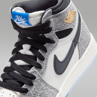 ジュニア エア ジョーダン 1 HIGH OG(Cool Grey and Sail)[FD1437-003]の商品画像(7枚目)