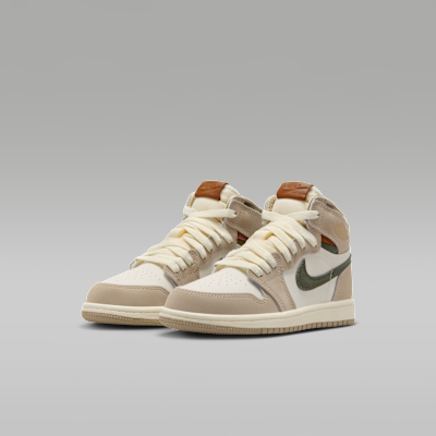リトルキッズ ジョーダン 1 HIGH OG(Khaki and Sail)[FD2597-201]の商品画像(5枚目)