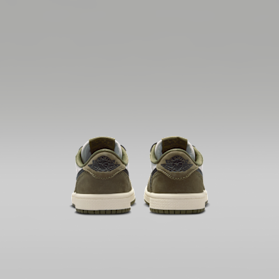 リトルキッズ ジョーダン 1 LOW OG(Medium Olive and Summit White)[HQ6996-200]の商品画像(6枚目)