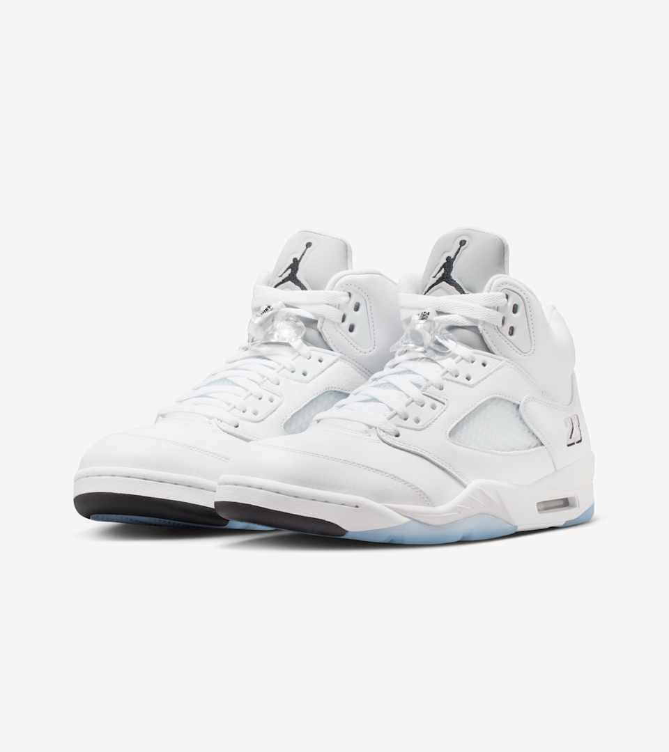 エア ジョーダン 5 レトロ OG(White and Metallic Silver)[HQ7978-103]の商品画像(6枚目)
