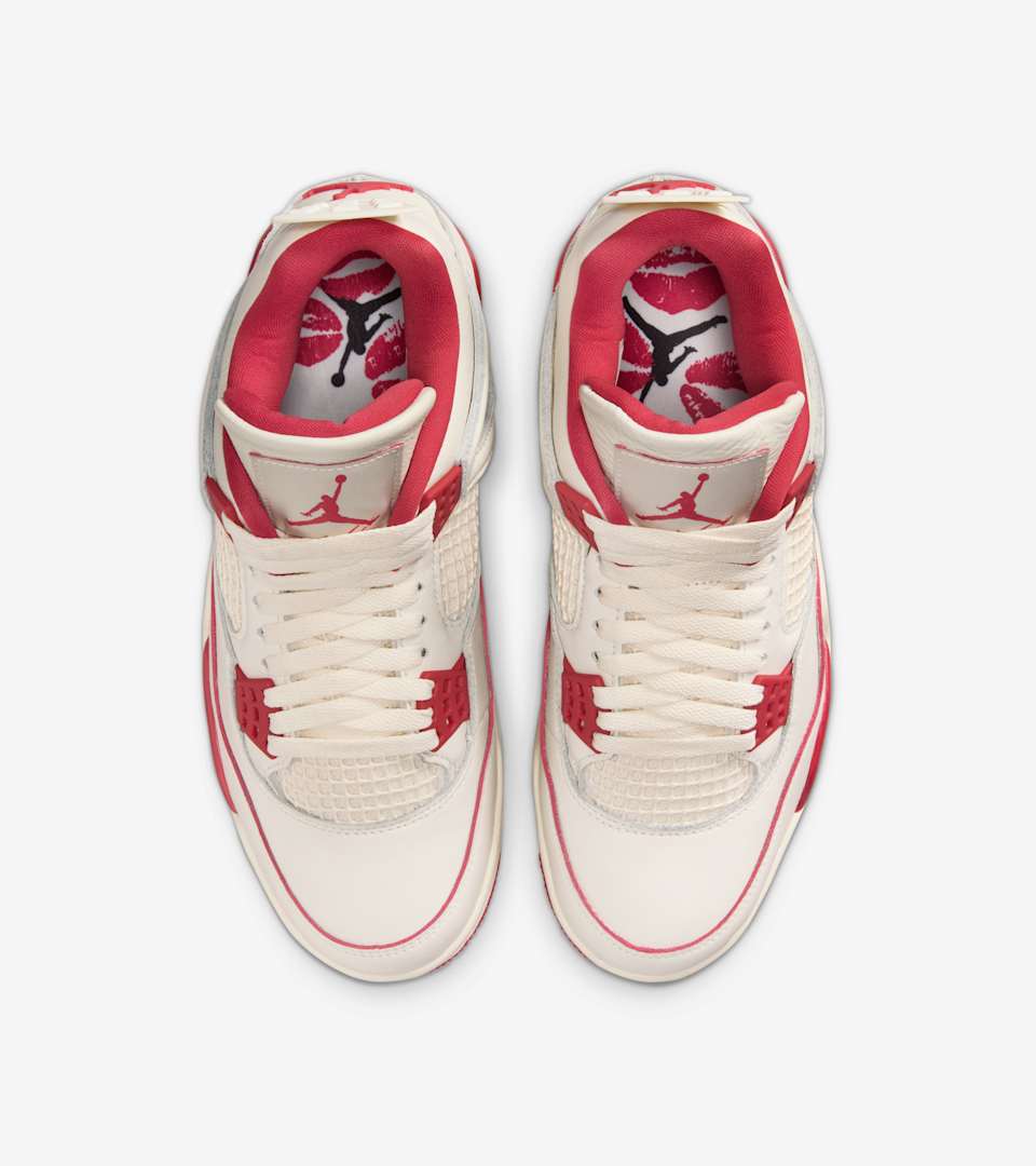 ウィメンズ エア ジョーダン 4(Pale Ivory and Tough Red)[HV0823-108]の商品画像(4枚目)