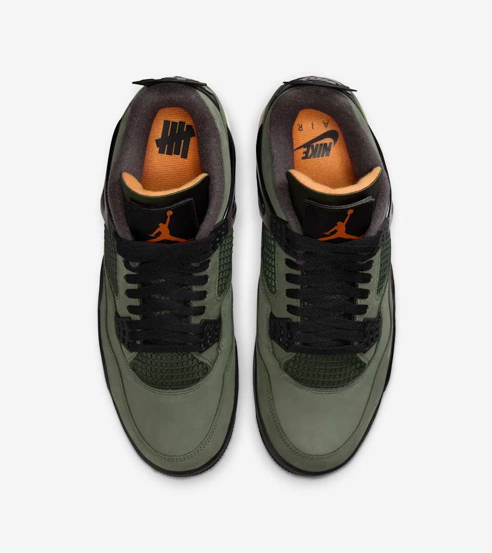 エア ジョーダン 4 レトロ x UNDEFEATED(Deep Green and Clementine)[IB1519-200]の商品画像(4枚目)