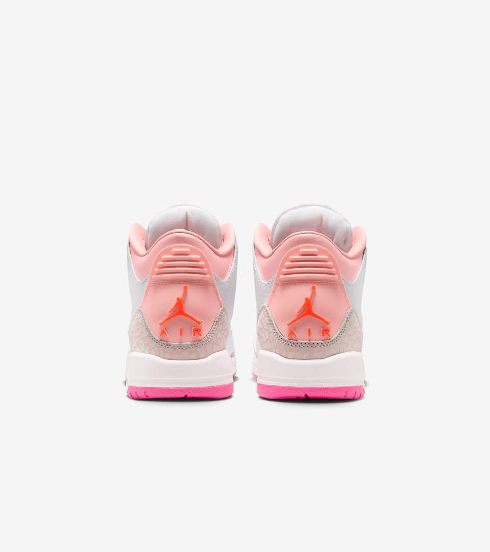 ジュニア エア ジョーダン 3(White and Pink Bloom)[II0599-600]の商品画像(5枚目)