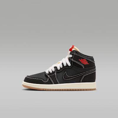リトルキッズ ジョーダン 1 レトロ HIGH OG フライト クラブ(Black and Sail)の商品画像