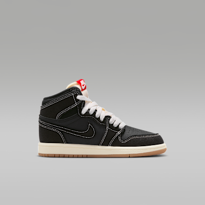 リトルキッズ ジョーダン 1 レトロ HIGH OG フライト クラブ(Black and Sail)[II9926-001]の商品画像(3枚目)