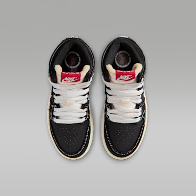 リトルキッズ ジョーダン 1 レトロ HIGH OG フライト クラブ(Black and Sail)[II9926-001]の商品画像(4枚目)