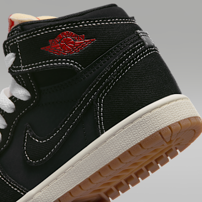 リトルキッズ ジョーダン 1 レトロ HIGH OG フライト クラブ(Black and Sail)[II9926-001]の商品画像(8枚目)