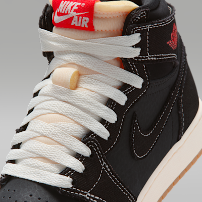 ジュニア エア ジョーダン 1 レトロ HIGH OG フライト クラブ(Black and Sail)[II9927-001]の商品画像(7枚目)