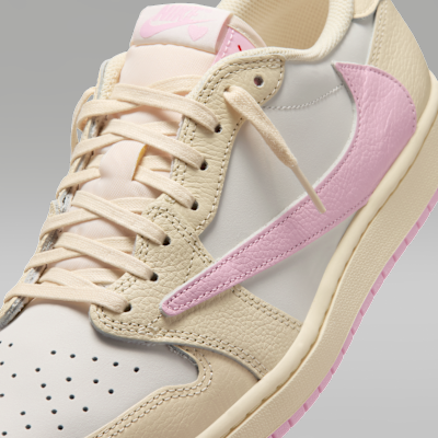 エア ジョーダン 1 LOW x トラヴィス スコット(Muslin and Shy Pink)[IQ7604-100]の商品画像(7枚目)