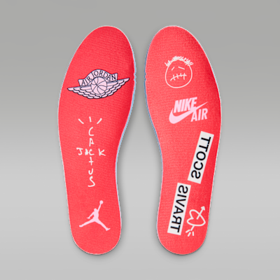 エア ジョーダン 1 LOW x トラヴィス スコット(Shy Pink and Tropical Pink)[IQ7604-101]の商品画像(9枚目)